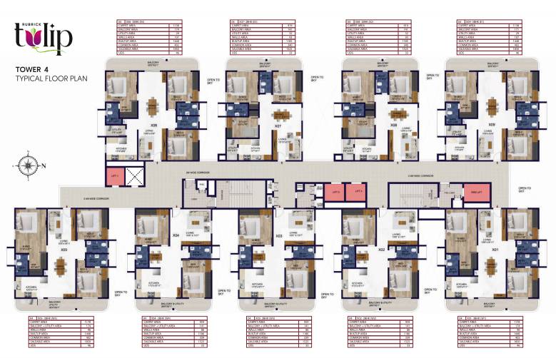 Tower 4 Floor Plan